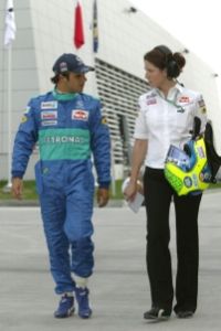 Ilka Wendlandt und Felipe Massa - Formel 1 Team Red Bull in Bahrain